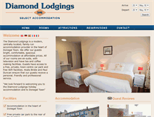 Tablet Screenshot of diamondlodgings.com